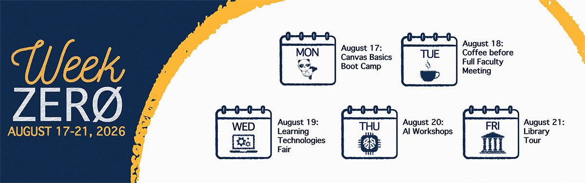 Week Zero programming for August 17-21