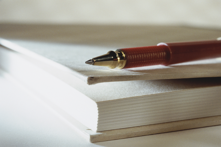 Register pen and paper
