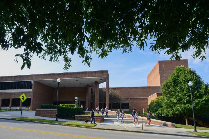 Front of the Fine Arts Center Building