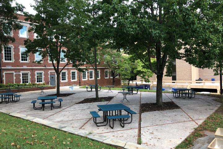 Guerry Center's East Courtyard