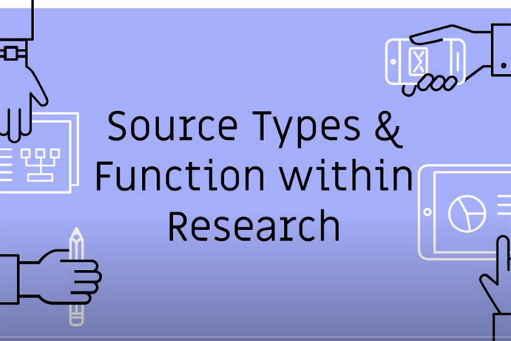 source types and function within research