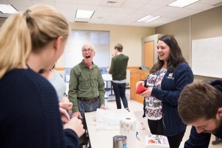 Man laughing in Mathematics