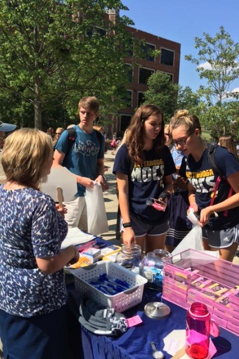 Community meet and greet on campus
