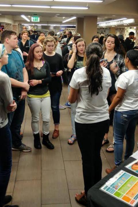 Group gathered in the UC