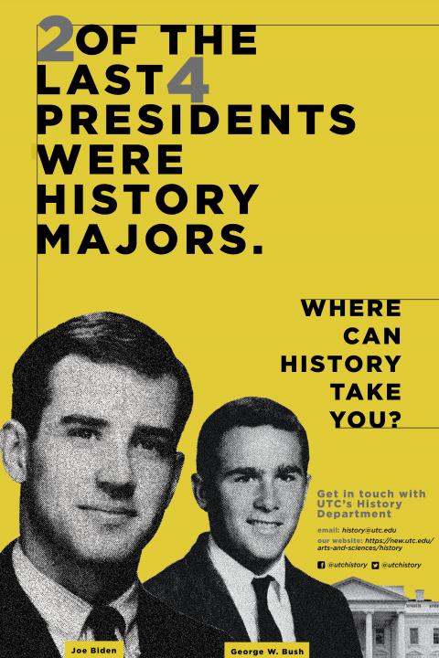 2 of the last 4 presidents were history majors