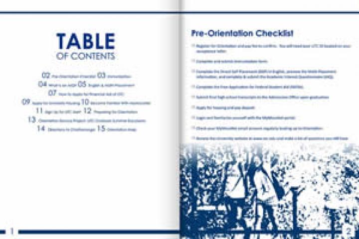 Pre Orientation Checklist guide