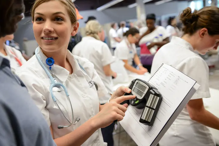 Nurses talking