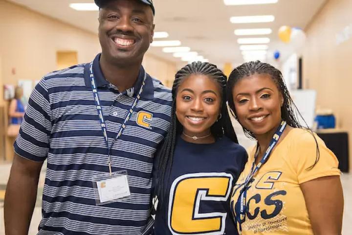 Family at orientation