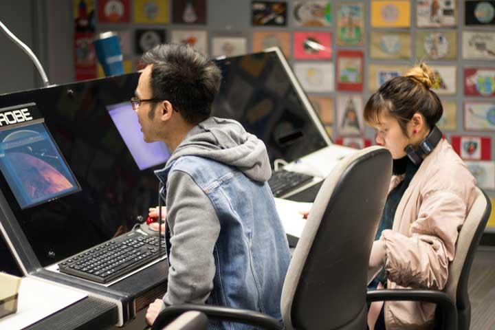 Students in lab