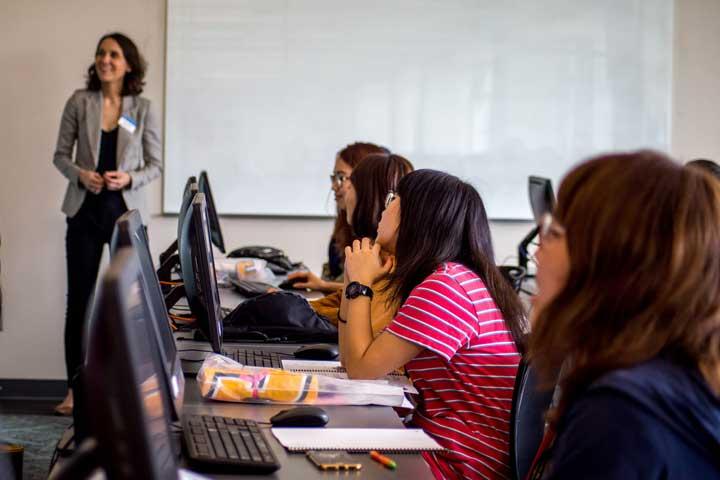 Students in class