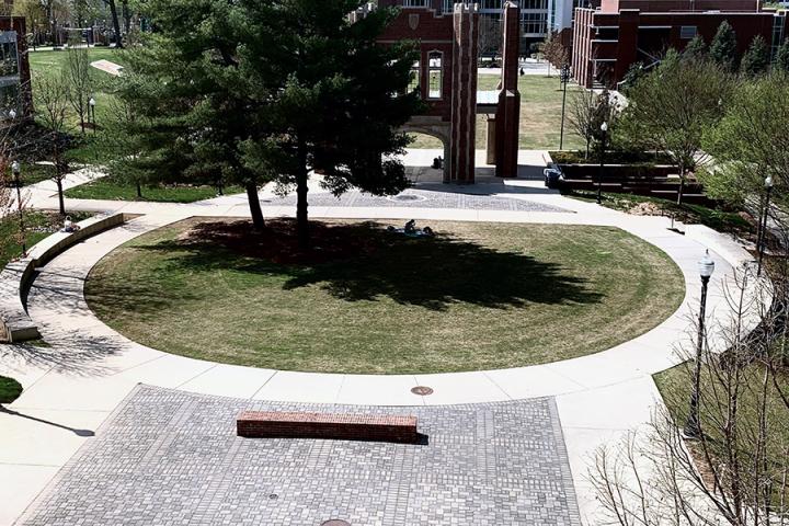 View of Chamberlain Circle from above