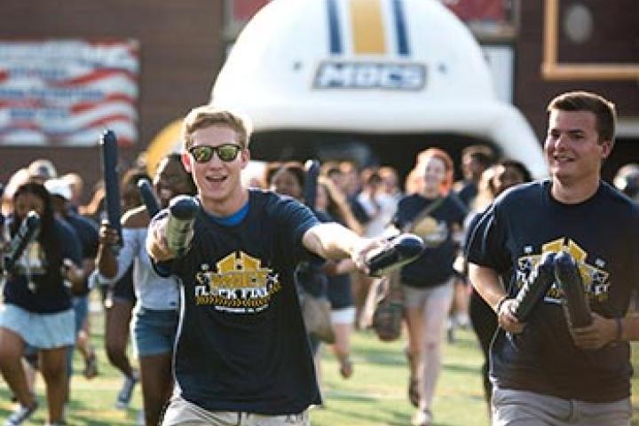 Football Mocs Flock Small Campus Life Football Mocs Flock Small Campus Life