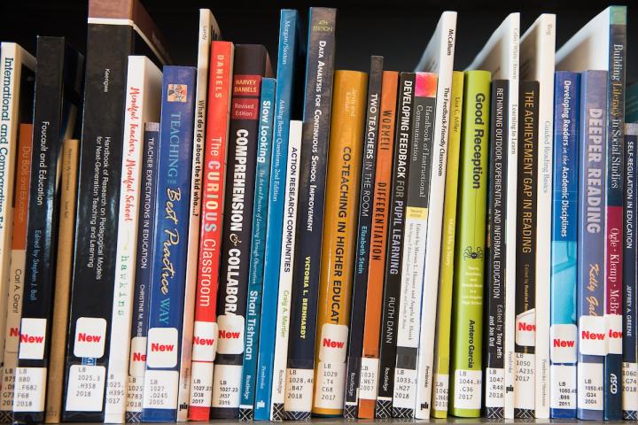 Shelved Library Books