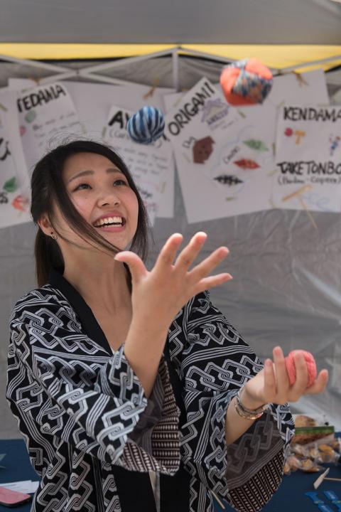 Japanese Student on Parking Day