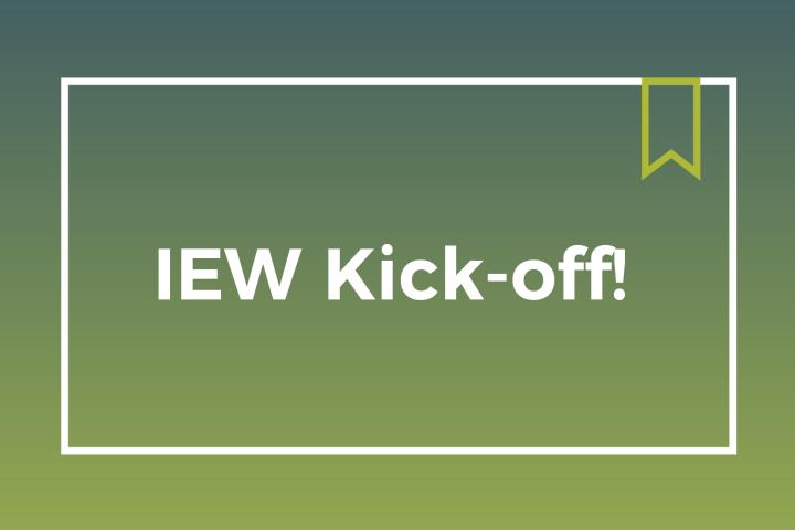 IEW Kick-off event graphic