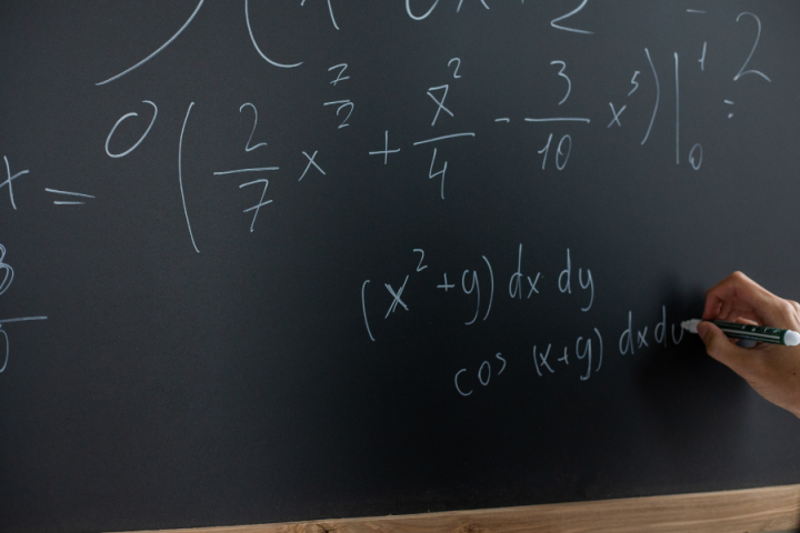math on a chalkboard