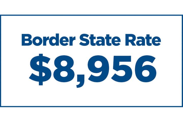 Border State Rate Border State Rate $8,956
