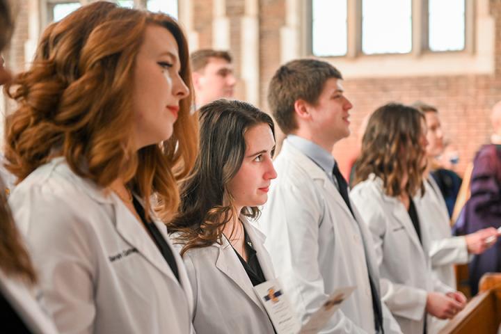 Physical Therapy White Coat Ceremony, Friday, Jan. 14, 2022 in Patten Chapel.
