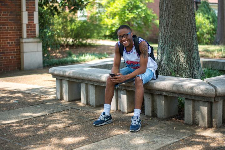 UTC Student between classes UTC Student between classes