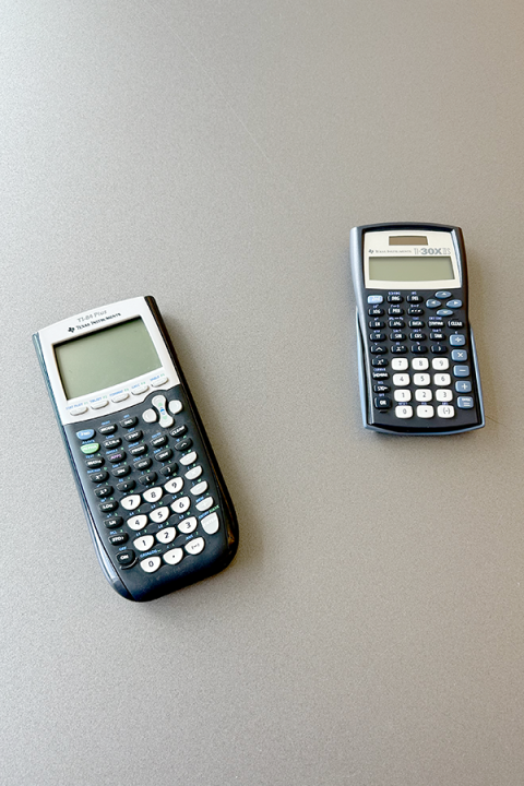 Equipment Checkout - Calculators Photograph of a selection of calculators