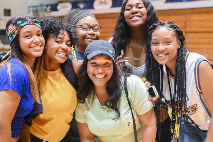 Group of students in the gym