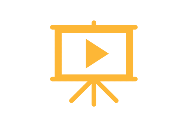 Illustration of a "play" button