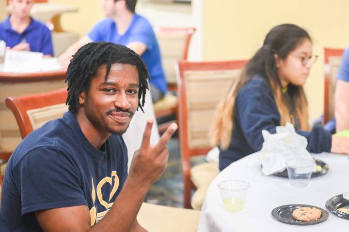 Students at event