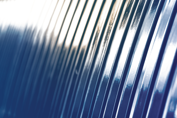 Blue and Gold UTC Grate Texture Closeup