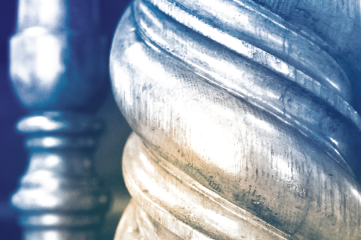 Blue and Gold pillar texture closeup