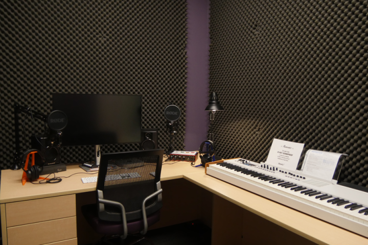 Photograph of the Audio Suite in the Studio Photograph of the Audio Suite in the Studio