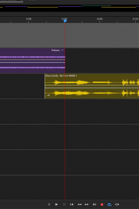 Screenshot of Adobe Audition