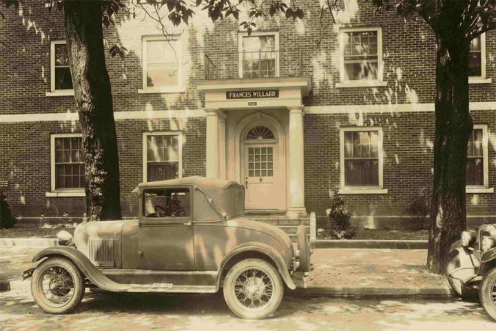 The Frances Willard Home, as shown in 1928. Photo courtesy of University of Tennessee at Chattanooga Special Collections.