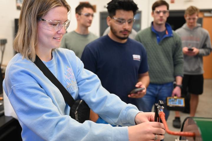 UTC Engineering Technology Management Students UTC engineering management students working on a project