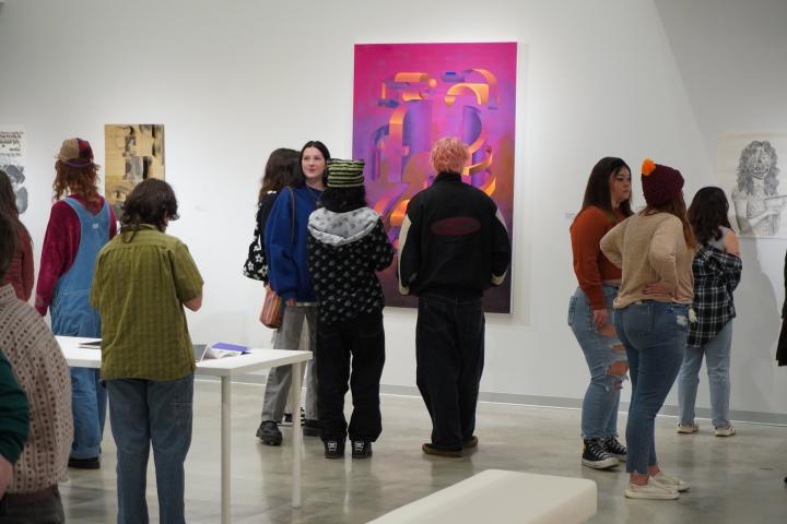 Support the ICA People looking at Art