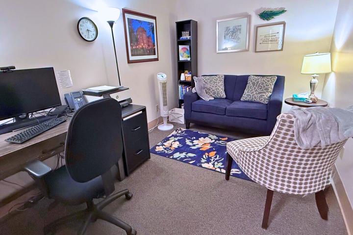 Counseling Center Intern Office Picture of an office for counseling interns.