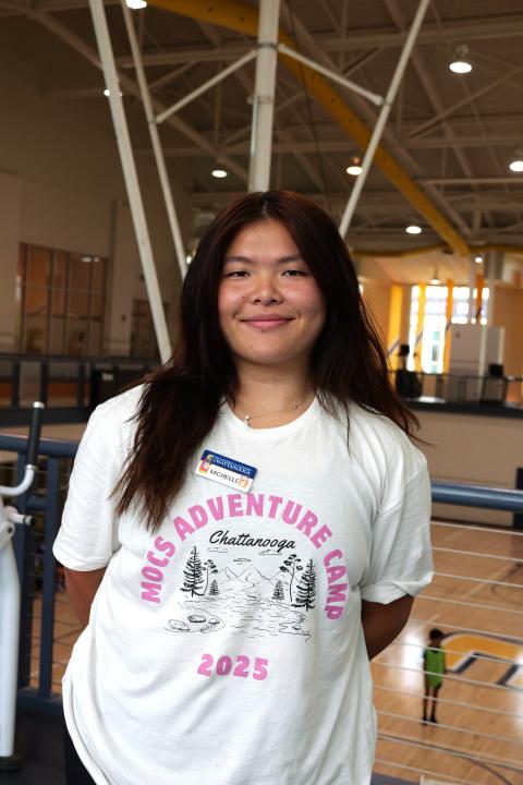 Michelle Wang Michelle Wang is a Mocs Adventure Camp, camp counselor for 1st grade campers