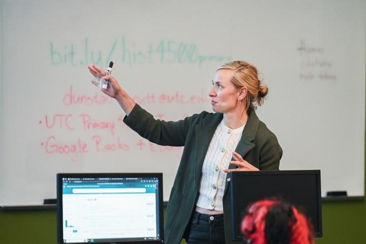 UTC professor teaching History course