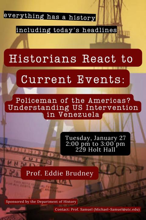 Poster for Historians React event