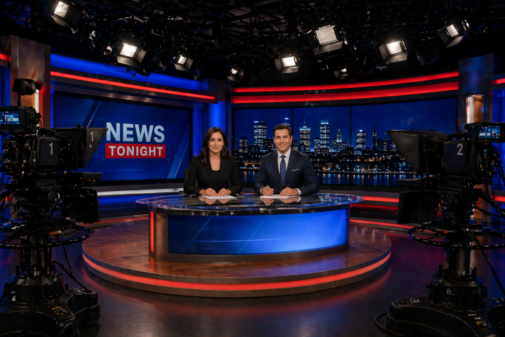 tv news studio