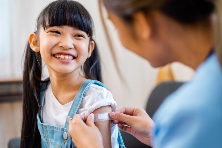 Specialized phlebotomy tech takes care of pediatric patient