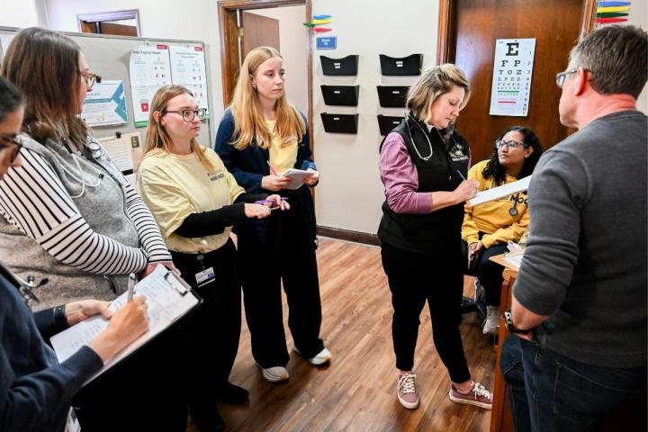 Occupational therapy students work alongside our clinical team and occupational therapist getting exposure to interprofessional education