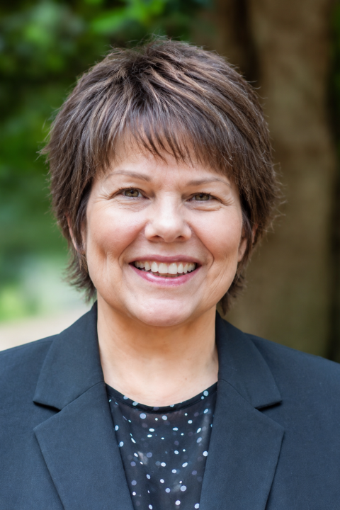 Professional headshot of RCOB Department Head of Management Katherine Karl, PHD.