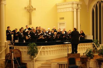 Masterchorale in a church