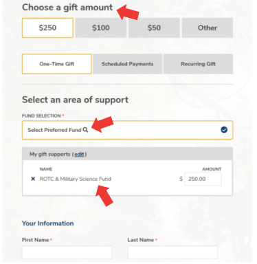 donation instructions