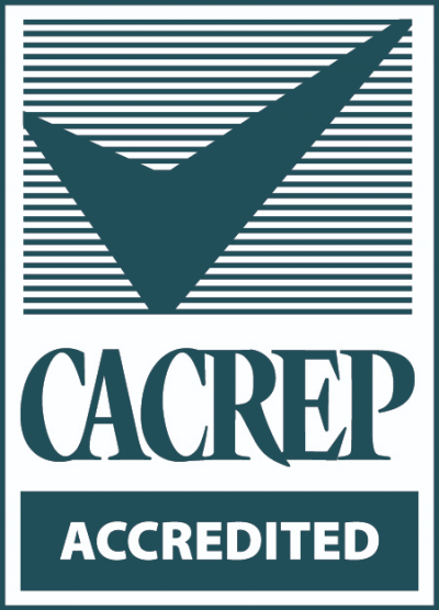 Logo reads: CACREP Accredited