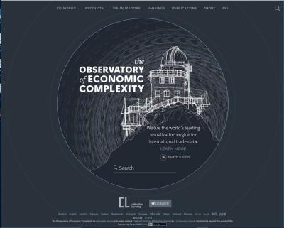 MIT: The Observatory of Economic Complexity home page