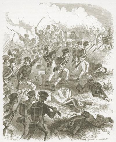 The Battle of Cerro Gordo during the Mexican War