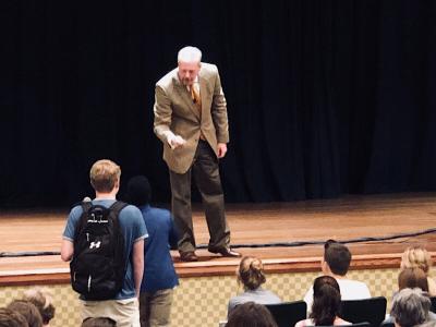 Professor Gregg led a robust, 20-minute Q&A session after concluding his remarks.