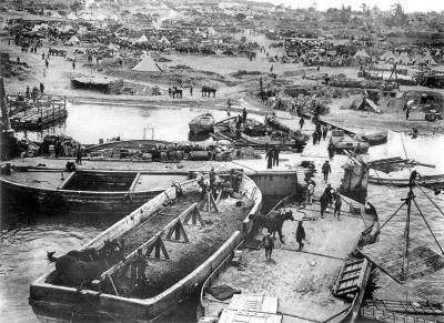 V Beach at Cape Helles, Gallipoli, May 6, 1915