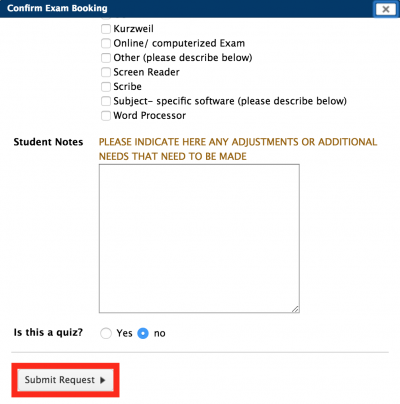 Submit Request